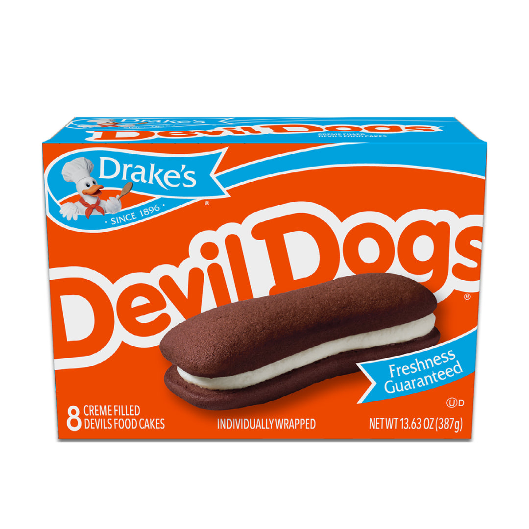 Drakes Cake Devil Dogs carton front
