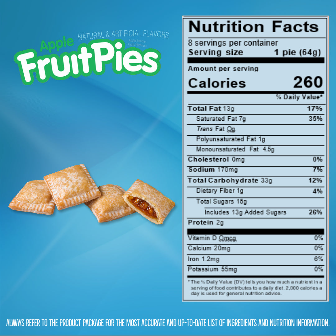 Drake's cake Fruit Pies Apple Nutrition Facts