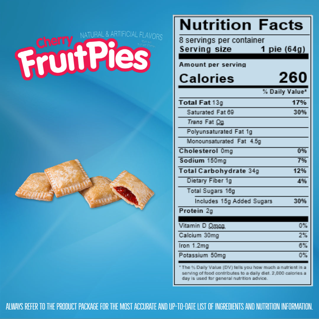 Drake's Cake Fruit Pies Cherry Nutrition Facts