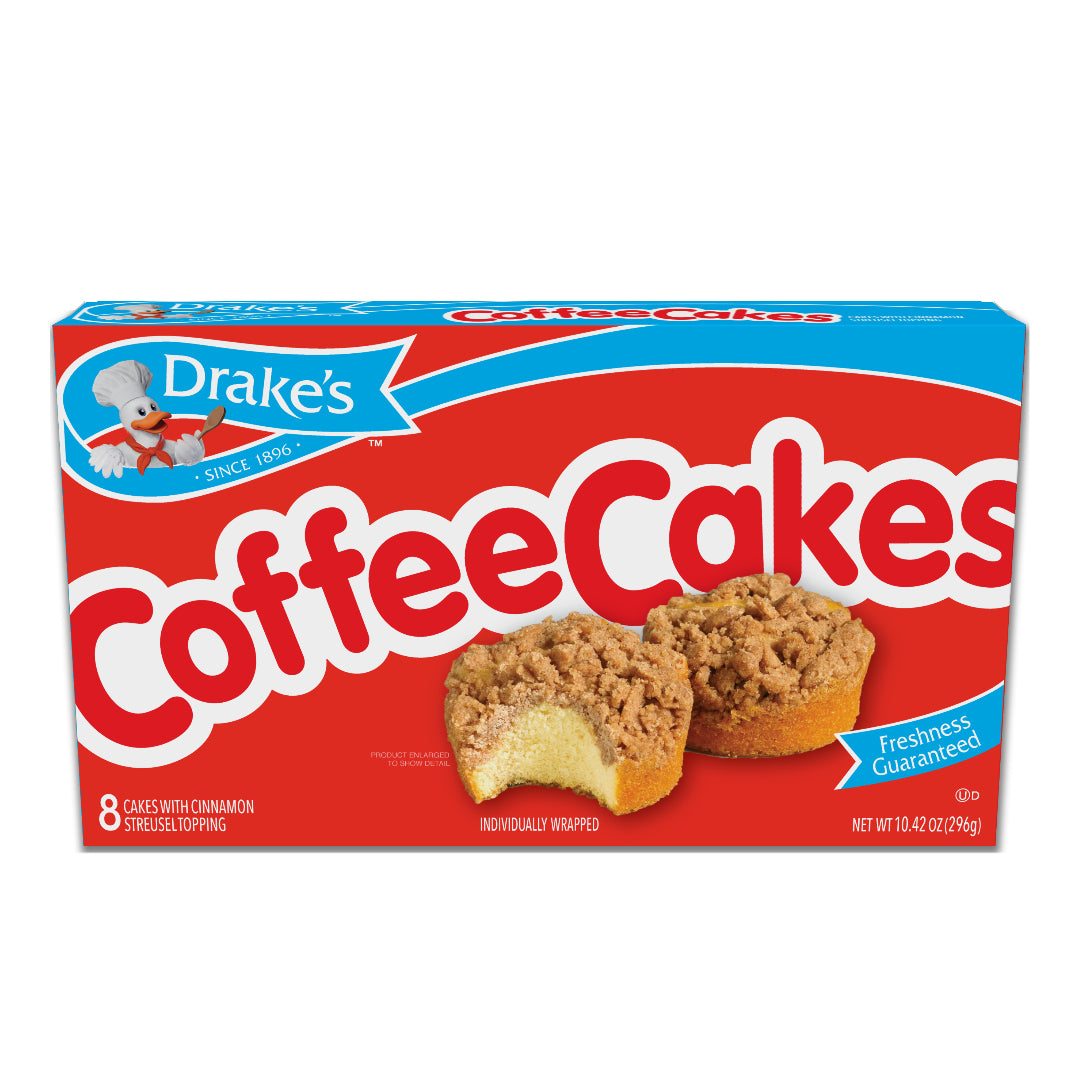Drake's cake Coffee Cakes carton front