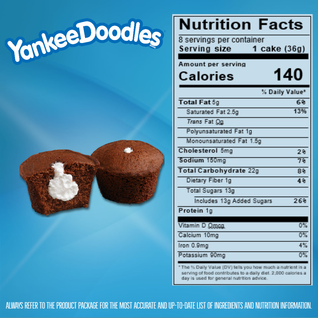 Drake's Yankee Doodles Nutrition Facts
