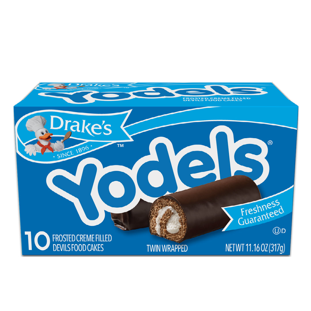 Drake's cake Yodels carton